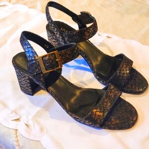 VANEli faux Snakeskin Heels.